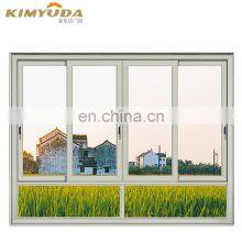 Double Glass Aluminum Sliding Windows Mosquito Screen Sliding & Turn Window 4 Track Vertical Aluminium Sliding Windows thumbnail-4