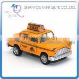Mini Qute 1:36 Kid Die Cast Pull Back Alloy Music Taxi Car Vehicle Model Car Electronic Educational Toy NO.MQ 512