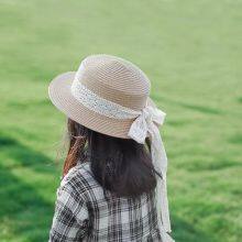 Sun-Proof Wholesale Paper Straw Designed Summer Fashion Wide-Brim Adults Beach Hat thumbnail-3