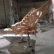 Modern Customized Bronze Creative Sculpture Butterfly Crafts Metal Outdoor Sculpture thumbnail-4