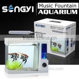 Mini Music fountain tabletop aquarium/fish tank for Christmas