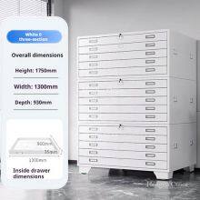 Archival Map Storage Cabinet | Museum Grade Powder Coating & Dust-proof Seal | Gallery Archive - Direct Factory thumbnail-1