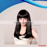 human hair short bob lace front wig for black women