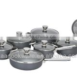 Aluminum kitchenware with induction bottom - Casting/press/draw/hard anodized