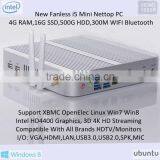 Mini Nettop PC i5 Pre-installed 4GB RAM DDR3L 16GB MSATA SSD 500GB 2.5'' Harddisk Win 8.1 Full 1080P USB3.0 15W DC 12V