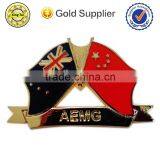 Custom Metal Double Flag Lapel Pin