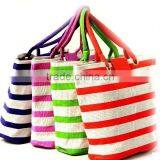Colorful Designer Wholesale Reusable Jute Tote Bag thumbnail-1