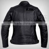 Quality Black Women Motorbike Leather Jacket, Motorcycle Clothing Black Quality Leather Racing Jacket thumbnail-4