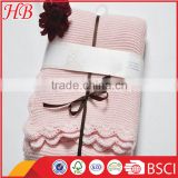2016 China supplier solid knitted baby blanket,baby blanket manufacturers china
