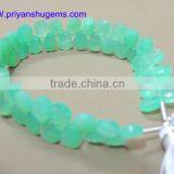 Natural Gemstone Faceted Jade Pear 5 x 7 mm CT 37 Handmade Faceted Pear 6 "chain Length