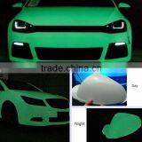 2016 New products of fluorescence green car glossy glow in the dark film