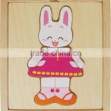 Wooden Bear Family Dress-up Puzzle thumbnail-4