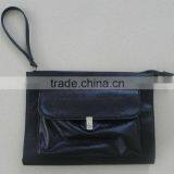 Fashion Designer Zipper PU Document Bag