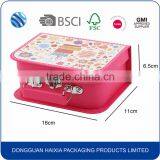 Fancy Custom Printed Cardboard Kids Toy Decorative Suitcase Storage Box thumbnail-2