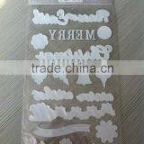 2015 New Design Merry Christmas Glitter Pvc Sticker, Custom Paper Sticker,home Decoration Pvc Sticker Paper thumbnail-2
