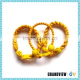 2016 fashion high quatity charm yellow braid bracelets