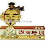 Enterprise Logo Scutcheon Customized Company Nameplate Work Card With Pin