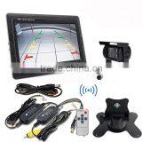 7" TFT LCD Rear View Monitor +12V/24V Car Truck Bus Excavator Rear View Wireless Night Vision Reversing Camera thumbnail-2