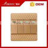 Luxury Electrical Wall Switch 4 Gang Light Intermediate Switch for Home thumbnail-5