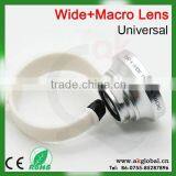 Hot Selling High Quality 0.67X Wide Angle Macro Clip Lens 2 in 1 for Cellphone