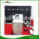 50W Portable Indoor Solar Home Lighting System With Battery up to 12hrs Lighting