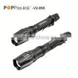 Hot Sale V2-858 18650 Battery Rechargeable Long Distance Torch Xm-l T6 Led Waterproof Battery Operated Lights thumbnail-5