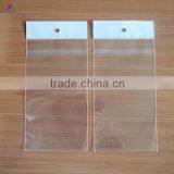 Resealable Self Adhesive Plastic Clear Bopp Bag With Header