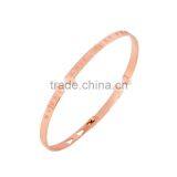 Memories Bangles With Customize Design Word 'NEVER PANIC, JUST PRAY' With 4mm/7mm Width thumbnail-2