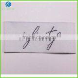 Custom Own Logo High Quality Heat Cut White Woven Clothing Labels thumbnail-4
