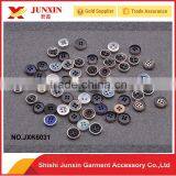 Good Quality Plastic Plated Button With Gold Rim