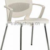 Hot Sale Good Quality Most Popular New Design Stack Black PP Plastic Chrome Office Chair A205-J08 thumbnail-3