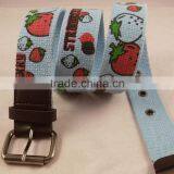 Customized Silk-screen Canvas Belt for Kids thumbnail-1