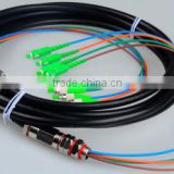 Waterproof 2 core SC/APC fiber optic pigtail,12 core/24core outdoor fiber optic pigtails
