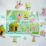 Children SpongeBob Magnetic Puzzle / Fridge Magnetic Puzzle / Children Puzzle