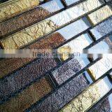 PMLK073 Gold Foil Crystal Glass Mosaic