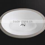 Oval Undermount Lavatories Ceramic Sink With CUPC Approval. PU-207-W
