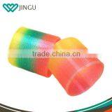 Hot Toys for Christmas Plastic Rocking Toys for Kids Kids Spring Toys Neon Color Rainbow Circle Spring thumbnail-5