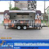 China professional mobile food cart machine/food vending trailer/food truck