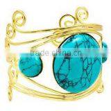 Falak Gems Fashion Stylish Gold Plating Silver Bangles thumbnail-1