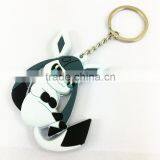 Soft PVC 2d Key Chain Promotional Gift Wholesale Rubber Key Ring