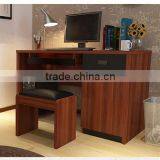 Chinese New Style Wood Grain Computer Desk for Home Furniture