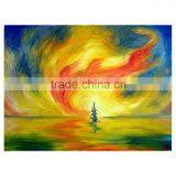 Thick Painted Knife Colourful Sky Painting thumbnail-1