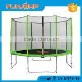 FUNJUMP 2016CE GS certificate 12FT366cm rebounder long pole outside closure trampoline bed