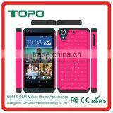 Shockproof Dual Layer Silicone PC Hard Case Studded Diamond Hybrid Case For HTC Desire 626 thumbnail-3