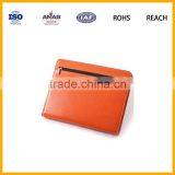 High Quality Luxurious Leather Notebook Cover Document Cover With Card Holder and Zipper