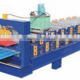 Double Layer Metal Roof Sheet Roll Forming Machine One Machine Make Two Profil