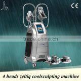 Body Slimming Cryolipolysis Machine 4 Heads&2 Can Be Used At One Time Vertical Removable Design 3.5
