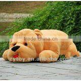 Cute Stuffed Yellow Fat Plush Dog Toy