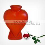 Red Flower Glass Vase Heart-shaped HLTH005 thumbnail-1
