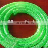 Green Braided Flexible PVC Hose Pipe for Water Air Oil Gases Reinforced thumbnail-1